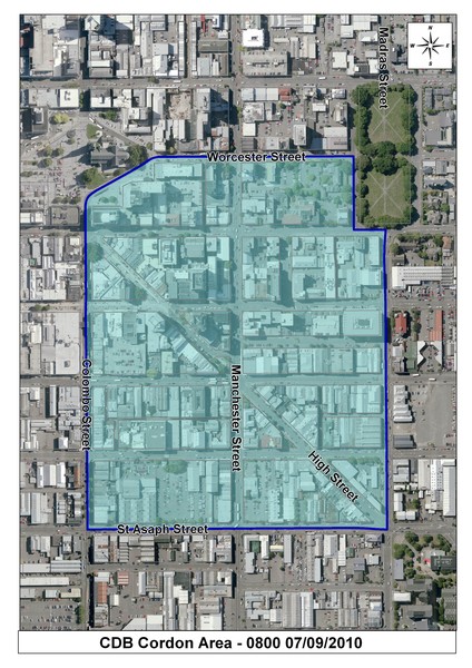 map of cordon